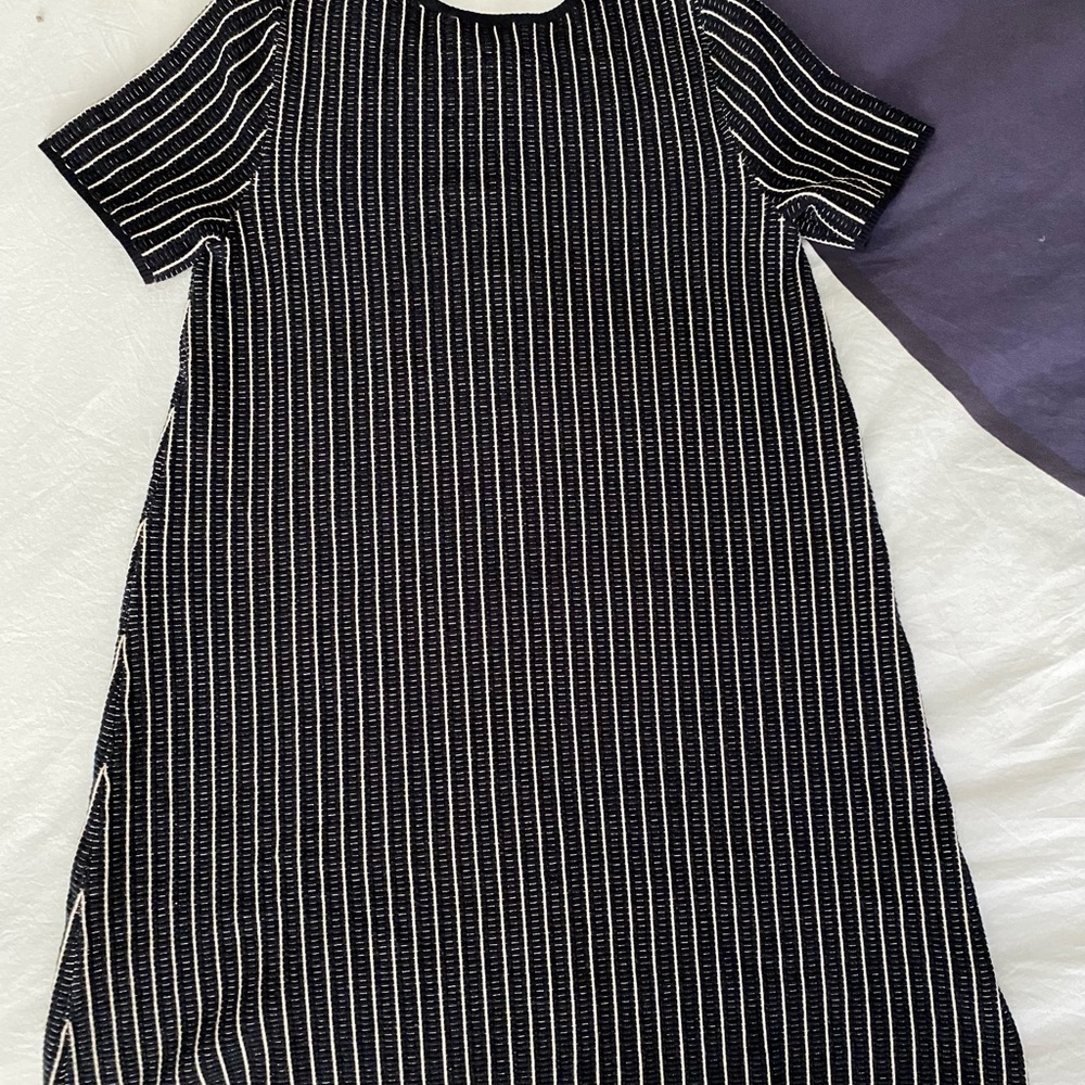 Stefanel Navy/White Sweater Mini Dress Women’s S, Italy